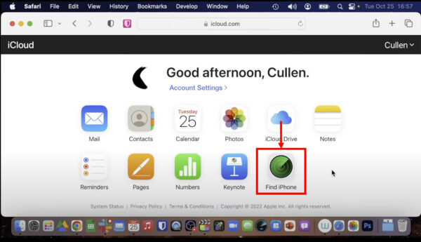 iCLoud Find IPhone