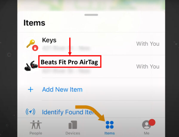 Beats Fit Pro AirTag