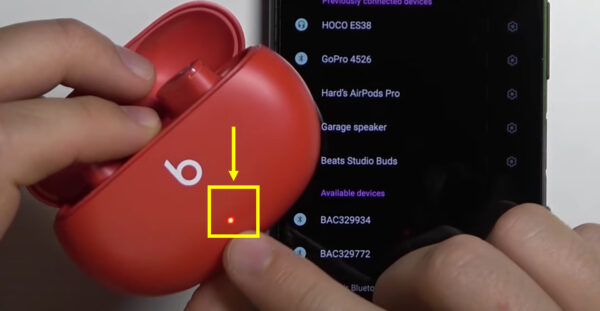 Beats reset LED flash