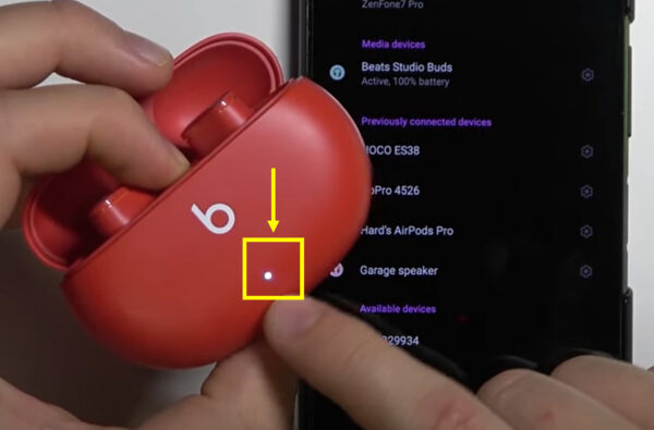 Beats reset LED