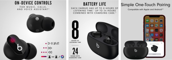 Beats Studio Buds Features
