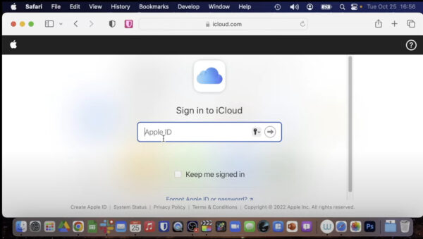 iCloud Sign in
