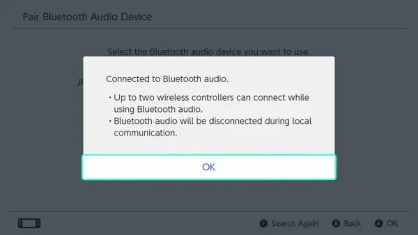 Nintendo Bluetooth pairing