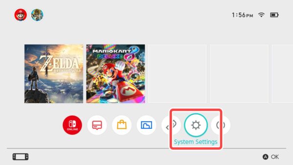 Nintendo Switch Settings
