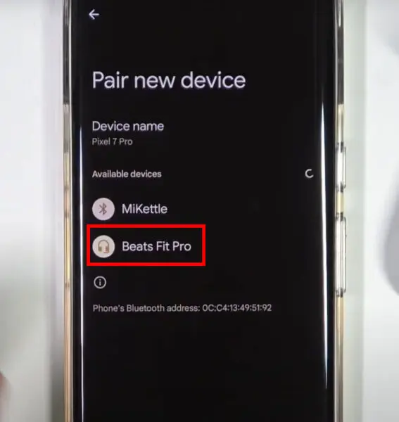 Beats Fit Pro Android Pairing