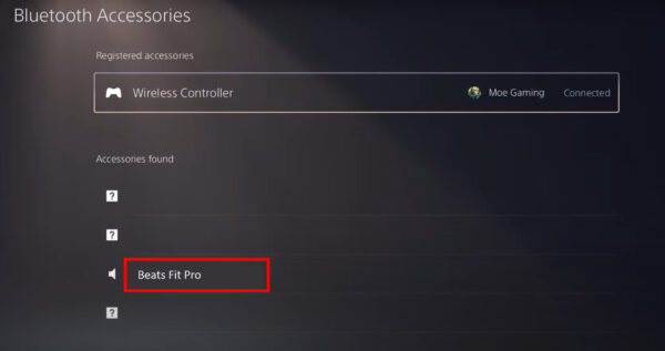 Beats Fit Pro PS5 Pairing
