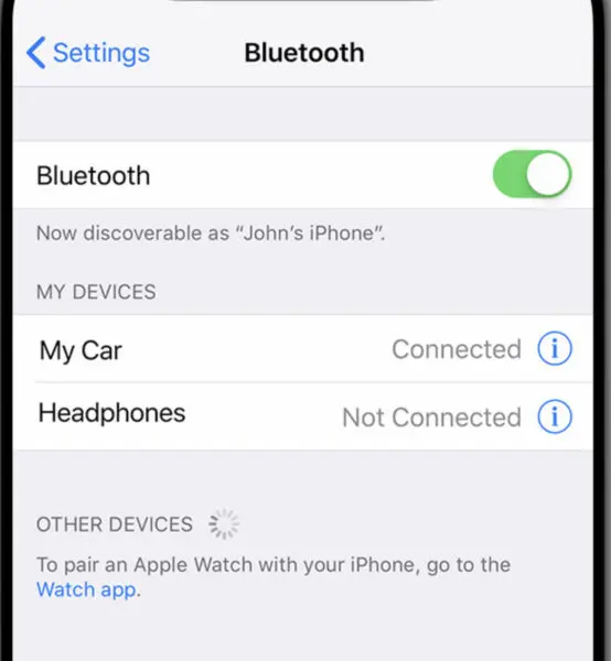 iPhone Bluetooth