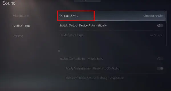 PS5 Bluetooth Dongle Audio Output