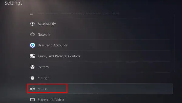 PS5 Sound Settings