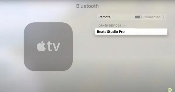 Pair Beats Studio Pro to Apple TV