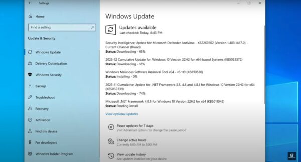Windows update