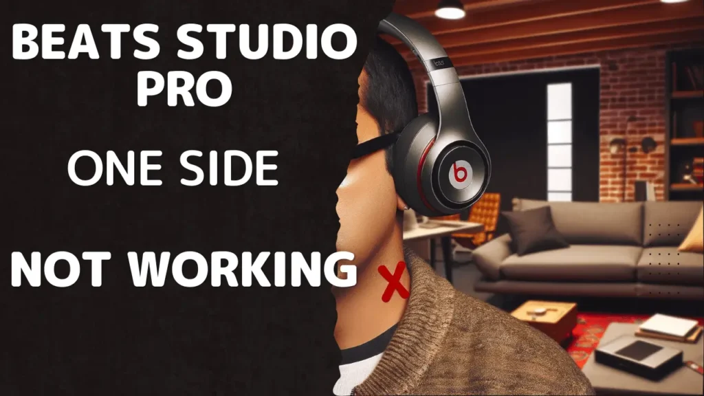 Beats Studio Pro One Side Not Working